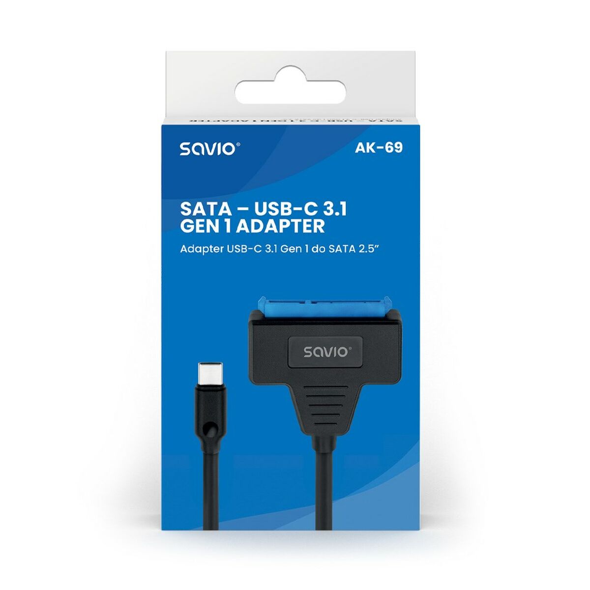 Adapter za trdi disk USB-SATA Savio AK-69 25 cm